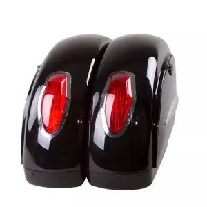 슈퍼커브 사이드백 바이크 거치대 블랙 가죽가방 오토바이