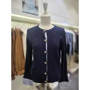 이프네 (DP8WKC01)꽈베기배색니트가디건