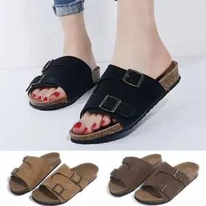 남자 여자 시원한 여름 필수템 편안한 코르크 버클 데일리 슬리퍼