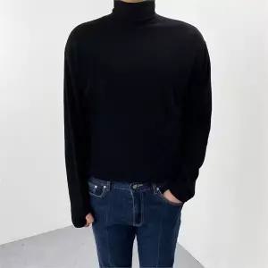 [하프클럽/] 남자 워머목폴라 옆트임 스판 무지 긴팔티셔츠 5컬러