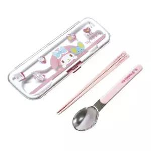 [콩심팥심]스케이터 젓가락세트 마이멜로디 아이콘 수저세트