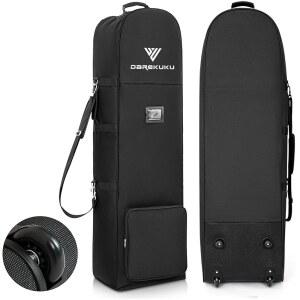 항공사용 DAREKUKU 골프 여행 가방 - 900D 헤비 듀티 찢어짐 방지 옥스포드, 경량 접이식 디자인 및 탈착식 어깨끈 클럽 케이스, 저렴한 여행용 기어 커버