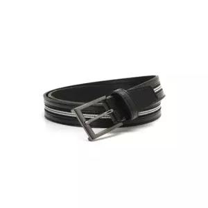에스티코 캐주얼 테이프 배색 벨트 블랙SBEUZ29TSB