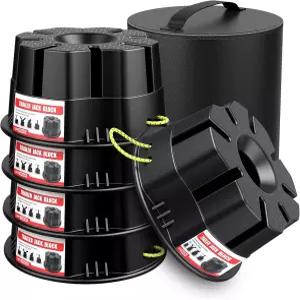 RV 여행 트레일러용 잭 블록 다섯 번째 휠 및 팝업 캠퍼 장난감 운반기 모든 텅 포스트 풋 또는