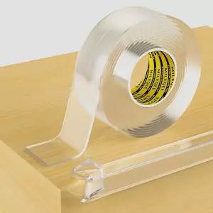 클리어 엣지 프로텍터 스트립 1.18인치 x 9.84피트 샤프 랩 커버 테이프 캐비닛 도어 데스크 유리 테이블