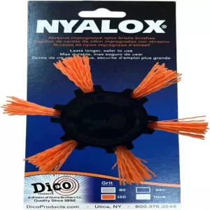 Dico 541-782-4 Nyalox 플랩 브러시 4인치 오렌지 120 그릿