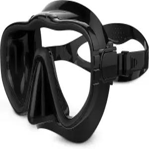 크라켄 아쿠아틱스 스쿠버 다이빙 마스크 - 누수 방지 실리콘 스커트 스노클링 장비 프리다이빙 스피어낚시