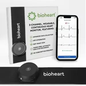 바이오트리시티 바이오하트 24시간 연중무휴 연속 심장 모니터 처방전 필요 없음 스마트 웨어러블 가슴