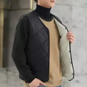 [하프클럽/옷자락]남성 겨울 따뜻한 기모 안감 퀼팅 패딩 조끼 베스트