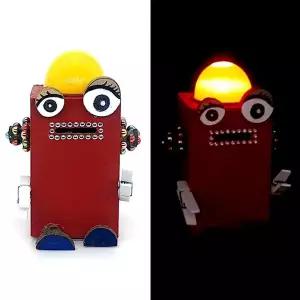 [하프클럽/브이와이]저금통 만들기 로봇 LED