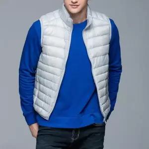 [하프클럽/옷자락]남자 스탠드넥 슬림핏  경량 패딩조끼