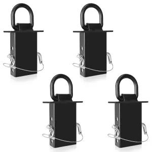 트레일러 1/2인치 히치 핀 4홀 유틸리티 플랫베드 트럭(4팩)을 위한 18 000파운드의 헤비 듀티 D-링 탈착식