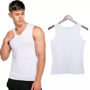 [하프클럽/옷자락]남성 사계절 얇은런닝 쿨링민소매 이너웨어 흰색 나시