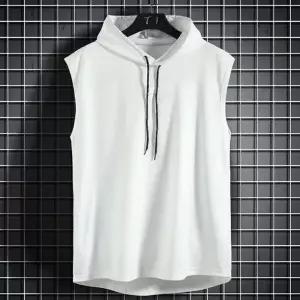 [하프클럽/옷자락]남자 쿨원단 민소매 후드모자 티셔츠 나시