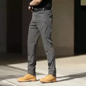 [하프클럽/옷자락]남자 뒷밴딩 전술 등산 슬림핏 카고 건빵 작업복 바지