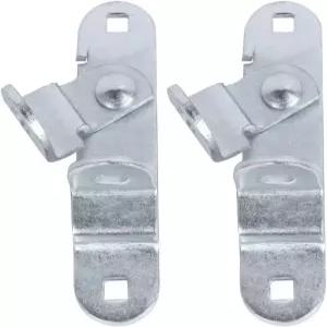 램프 자물쇠 레이스 바 잠금 핸들을 위한 화물 트레일러 도어 래치 해스프 키퍼 밀폐형 카홀러 2팩