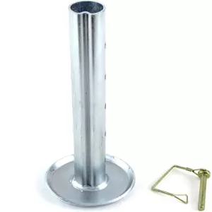 레드 하운드 자동 조절 트레일러 잭 드롭 레그 2인치 내경 풋 패드 삽입 캠핑카 추가 높이 - 장착을 위해