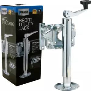 리즈 토파워 74413 원형 트레일러 잭 사이드 마운트 1 000파운드. 트 용량 탑윈드 볼트온 10인치 여행