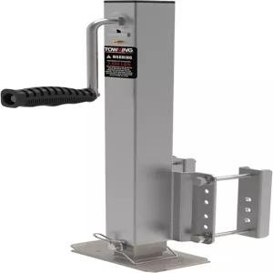 토킹 2 500파운드 헤비 듀티 트레일러 잭 고정 마운트 잭(드롭 레그 포함) 실버