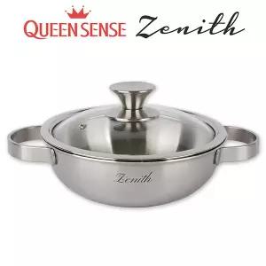 국산 퀸센스 통5중 스텐 제니스냄비- 20cm 웍 샤브샤브 전골 찌개냄비 스테인레스냄비 가스렌지 인덕션겸용