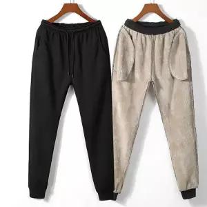 [하프클럽/옷자락]남성 보온 양털 방한바지 융기모 조거