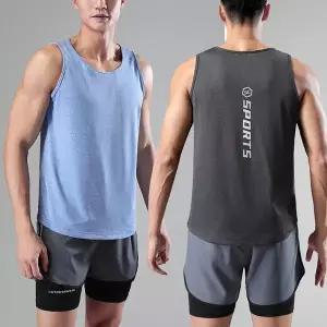 [하프클럽/옷자락]남성 농구 런닝 백레터링 심플 트레이닝 스포츠 나시