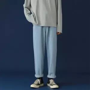 [하프클럽/옷자락]남자 세미 와이드핏 청바지 귀여운 롤업 데님 팬츠