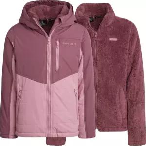 스파이더 걸스 3 in 1 시스템 재킷 - 내후성 겨울 부드러운 포근한 이너 플리스 아우터 코트