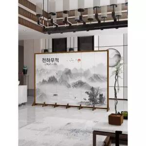 제사병풍 접이식 명절 가벽 민화 6폭 전통 성묘 가림막 차례상