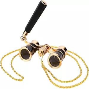 조절 가능한 손잡이와 체인이 있는 미니 오페라 안경 극장 발레 콘서트 뮤지컬 및 라이브 공연을 위한 소형