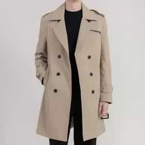 [하프클럽/옷자락]남자 가을하객룩 데이트룩 더블버튼 하프 트렌치 코트