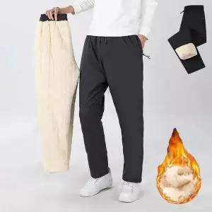 [하프클럽/옷자락]남자 겨울 방한 방풍 안감퍼 기모 블랙 밴딩 슬랙스