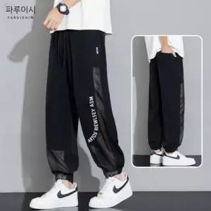 바지 남성 여름 통기성 깔끔한 빅사이즈 배기핏 속건 메쉬 얇은 쿨링 모기 인기2