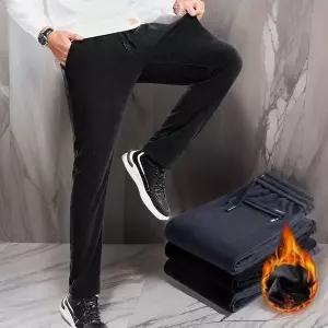 [하프클럽/옷자락]남성 코듀로이 일자 기모안감 슬랙스 밴딩 팬츠