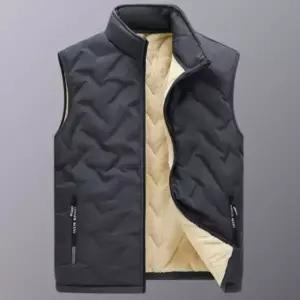[하프클럽/옷자락]남성 하이넥 퀼팅 플리스 안감 따뜻한 패딩 베스트