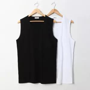 [하프클럽/옷자락]남녀공용 레이어드 롱 박스 이너 나시