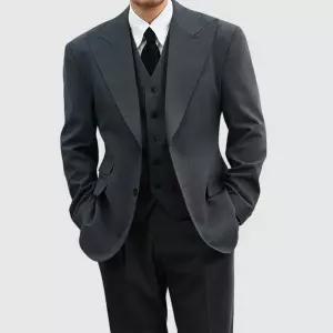 [하프클럽/옷자락]남자 싱글수트 스몰웨딩 정장 하객룩 허리슬림 자켓