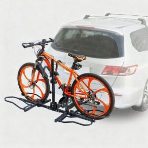 2인용 자전거용 자전거 랙 히치, 접이식 미끄럼 및 전기 자전거를 위한 틸트, 산악용