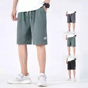 [하프클럽/옷자락]남성 운동 반바지 오버핏 패치 쿨링 밴딩 5부 팬츠