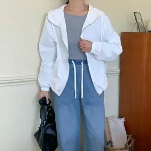 [하프클럽/옷자락]여자 무지 베이직 바람막이 후드집업