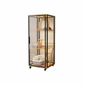 고양이빌라 이동식 초대형케이지 호텔 A1형 나무 펜스 않음) 화장실 케이지 반려묘 숨숨집