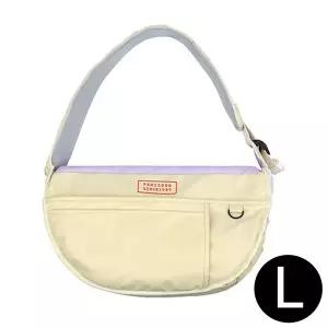 [콩심팥심]패리스독 강아지 심플라인 슬링백 (아이보리) (L)