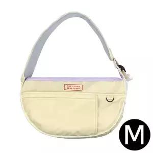 [콩심팥심]패리스독 강아지 심플라인 슬링백 (아이보리) (M)