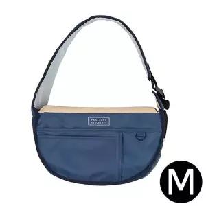 [콩심팥심]패리스독 강아지 심플라인 슬링백 (네이비) (M)