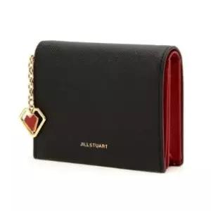 [롯데백화점]질스튜어트 [JILLSTUART NEWYORK ACC] 블랙 사피아노 가죽 참장식 반지갑 JAWA2E774