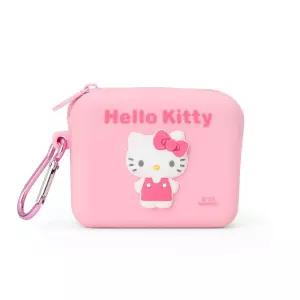 Sanrio 357588 Silicone Mini Pouch, Hello Kitty Accessory Case, Cosmetic Pouch, Coin Purse
