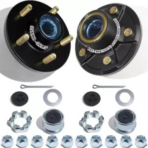 OZISENS 2 세트 3500파운드 프리-이브릭 트레일러 허브 키트 5 볼트 4.5 1-1/16인치 1-3/8인치 84 테이퍼