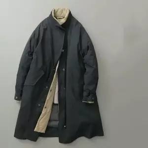 빈티지 야상 깔깔이 복고풍 안감 남성 레트로 롱코트