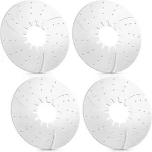 트렐라코 4팩 5번째 휠 히치 윤활 플레이트 10인치 RV 캠핑카 트레일러 디스크 액세서리 안전 키트로