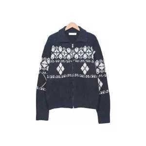 [하프클럽/빌리버스]빌리버스 남자 노르딕 니트집업 투웨이 긴팔 집업 BRV123